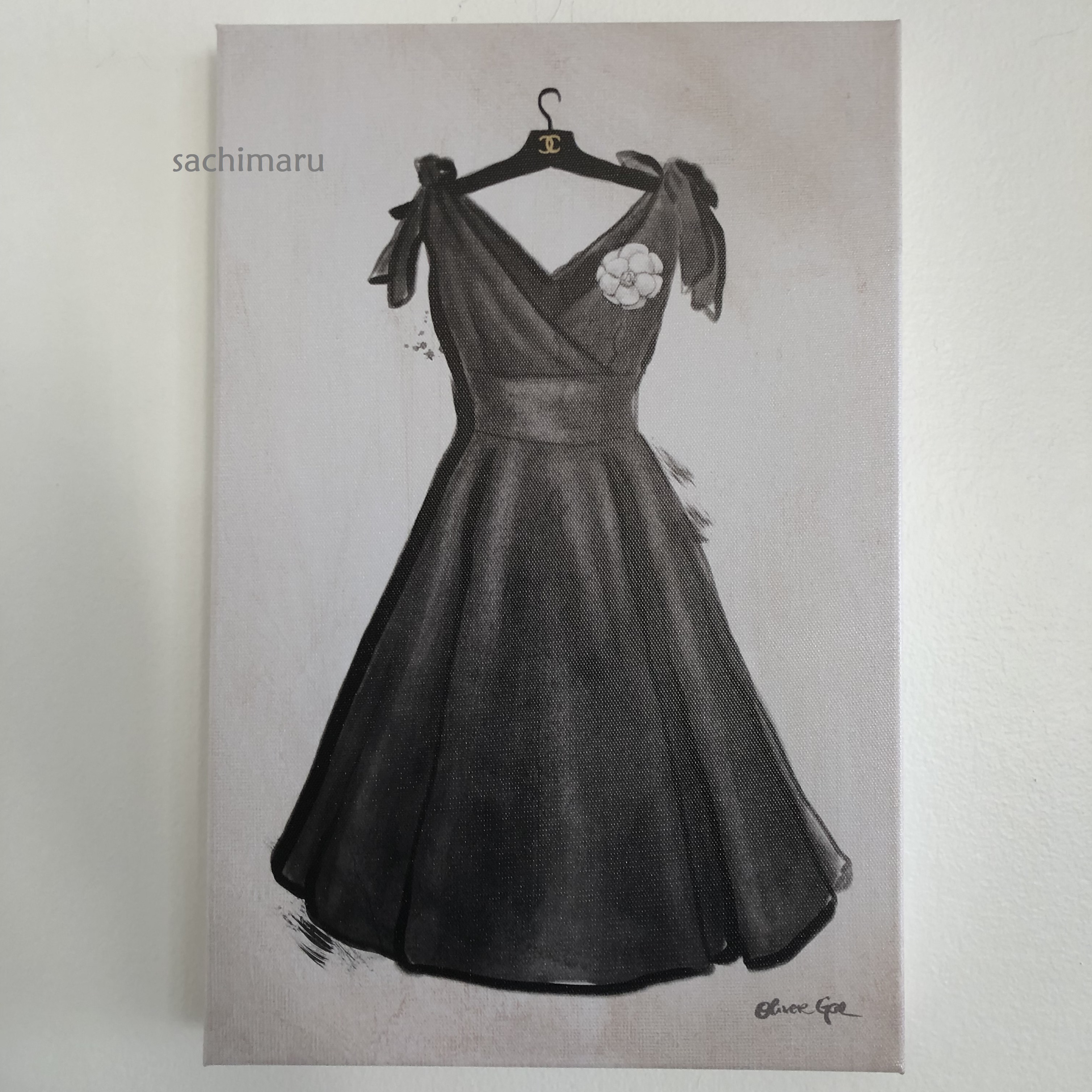 速達便☆Oliver Gal☆Little Black Dress II☆キャンバス41x61cm