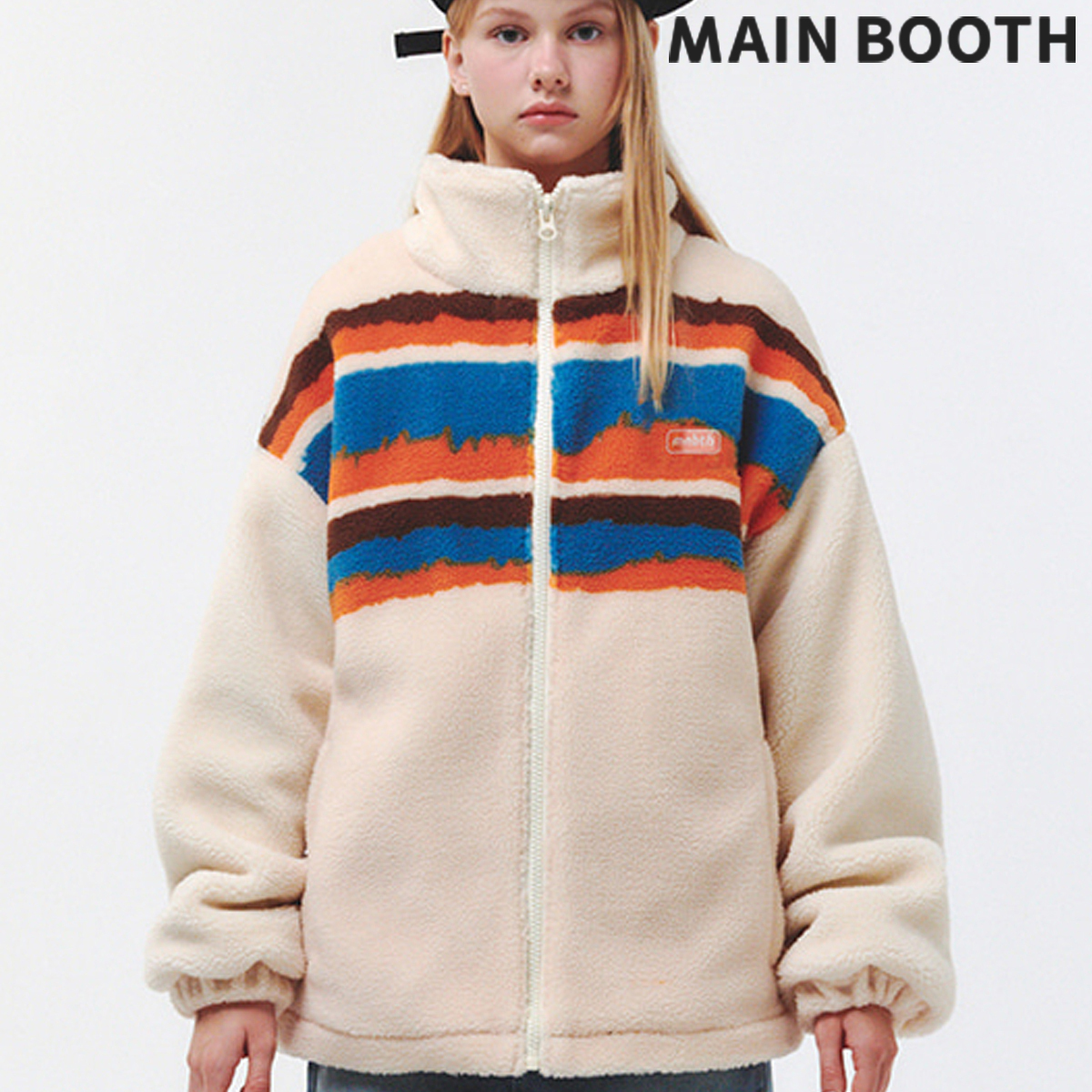 ★MAINBOOTH★Hillside Fleece Zip-Up(CREAM)★正規品/直送料込