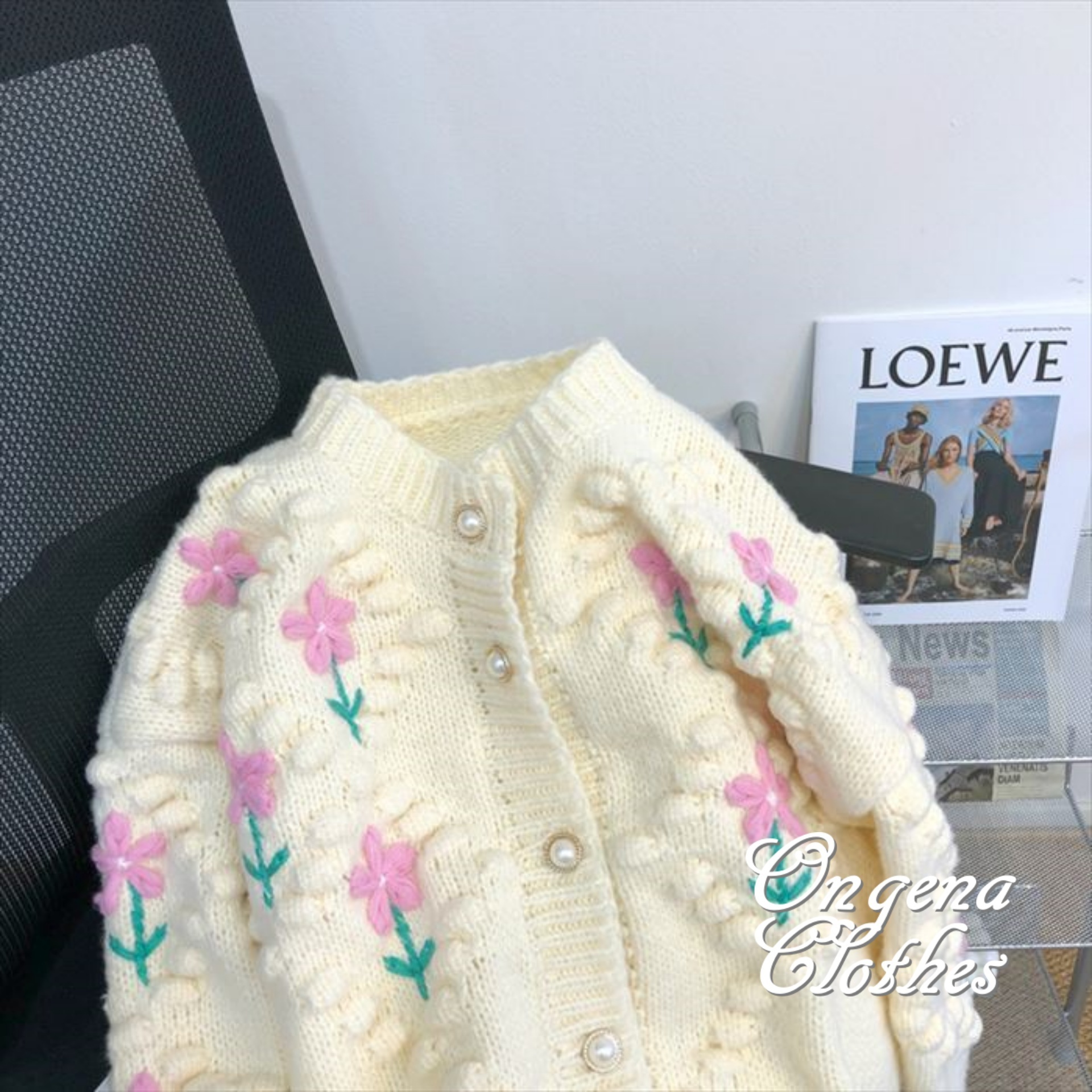 希少✨シビラ♡ニットアンサンブル カーディガン 花柄モチーフ