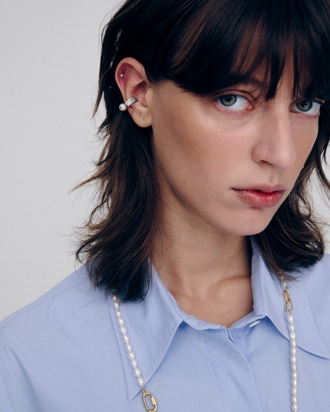 【HYERES LOR】22FW★ Noailles silver antique ear cuff full HYERES LOR】22FW☆ Noailles silver antique ear cuff full