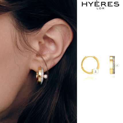 ブラック（黒）系 HYERES LOR(イエールロール) ピアス