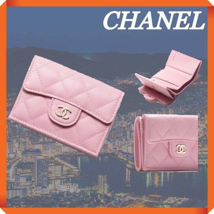 ピンク系 CHANEL x 折りたたみ財布(レディース) - 海外通販のBUYMA
