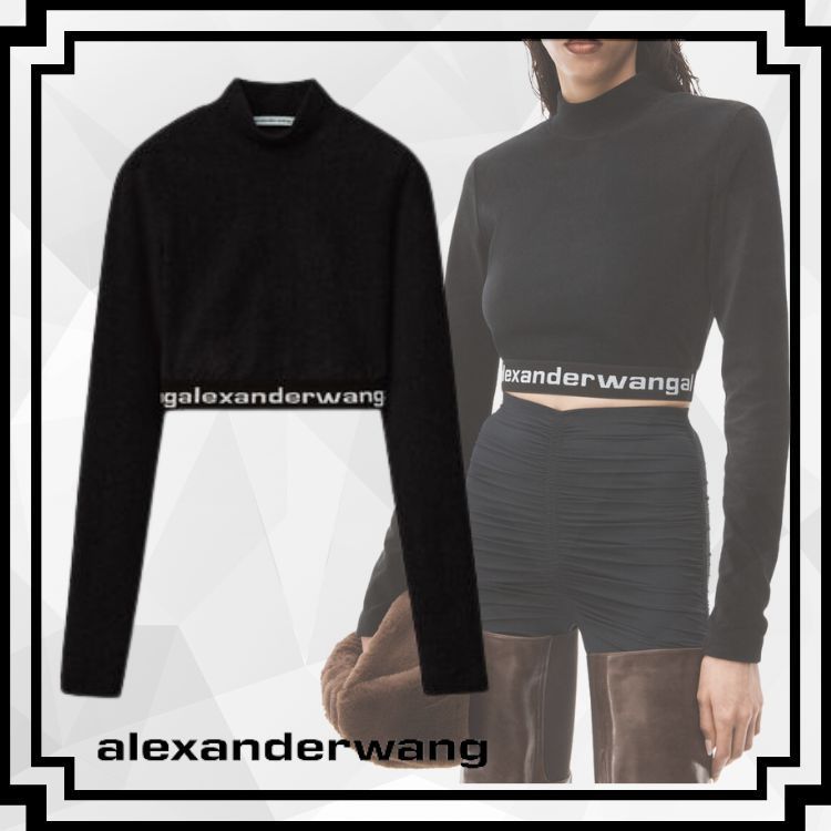 ハーフネックニットTシャツ alexander wang 【最安値】 62.0%OFF ...