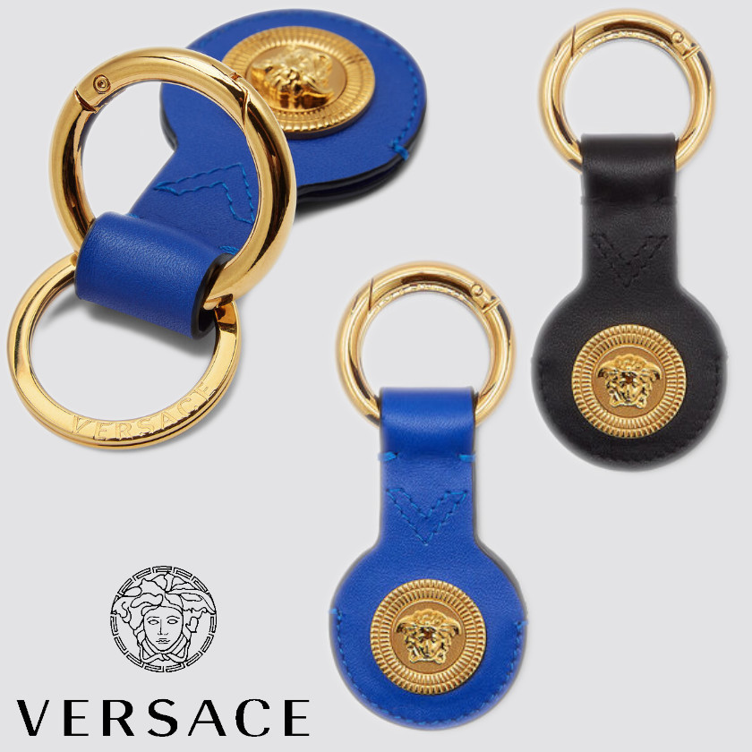 VERSACE キーリング エアタグ付-