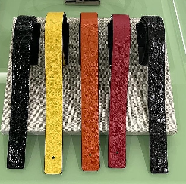 クラシック PRADA新作【2CA004 BELT】 CUSTOMIZED CROCODILE ベルト