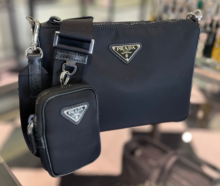 PRADA新作【2VH113_2DMH RE-NYLON/SAFFIANO SHOULDER BAG】