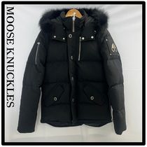 MOOSE KNUCKLES Unisex Street Style Logo Down Jackets