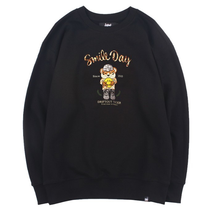 DRIFTOUT ユニセックス SMILE TIGER スウェット 3colors
