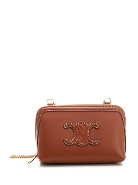 心ときめく◇CUIR TRIOMPHE チェーン ショルダーバッグ◇CELINE