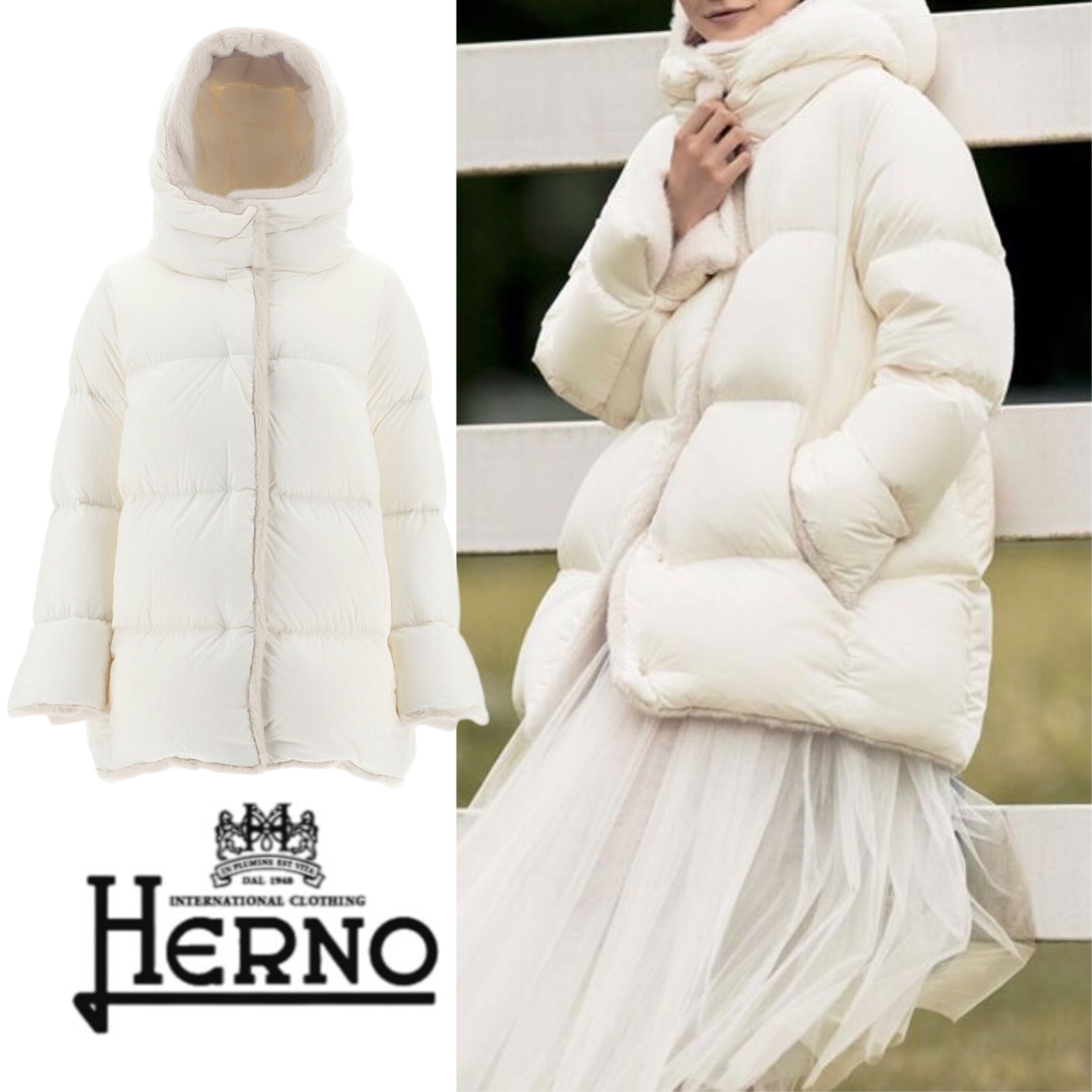 雑誌掲載*HERNO Globe PI001496D ヘルノ エコヌアージュ ダウン