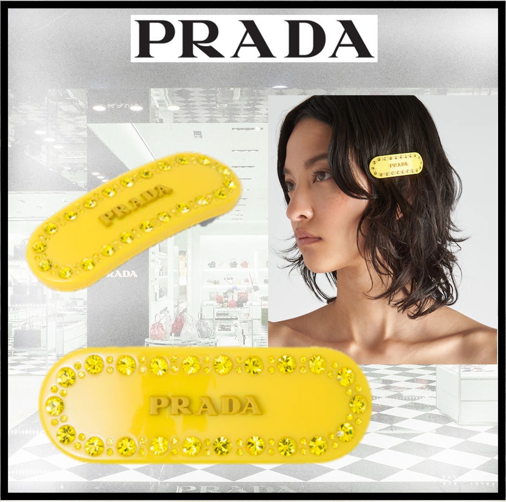 PRADA】プレックスヘアクリップ (PRADA/ヘアアクセサリー ...