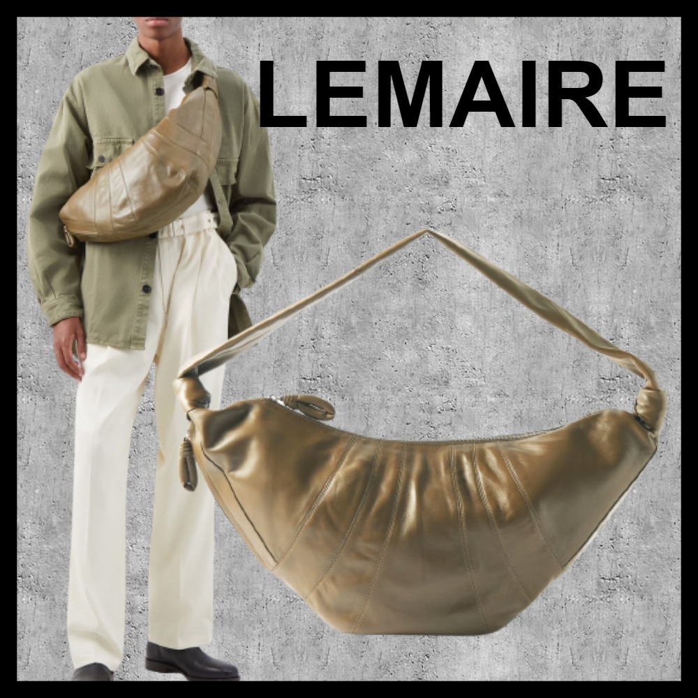 2021新入荷 【LEMAIRE Aランク ルメール】クロワッサン型レザーポーチ