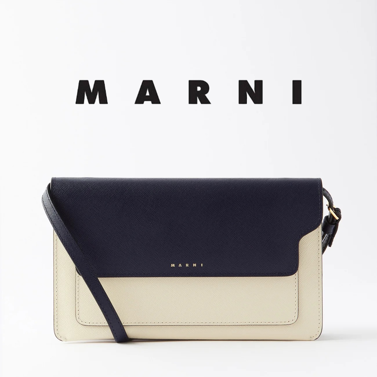 ✨激レア✨ MARNI ボディーバッグ バイカラー レザー 保存袋 【翌日