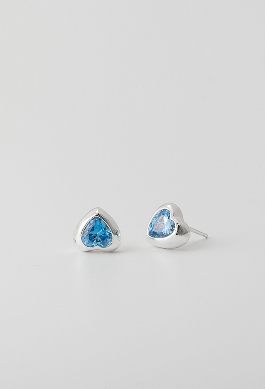 【TATIANA】(SILVER925) Twinkle Heart Cubic Earring/ピアス TATIANA☆[SILVER925] Twinkle Heart Cubic Earring (TATIANA