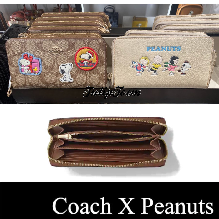 新作COACH X PEANUTS ワッペン付き長財布 | www.ofa.sg