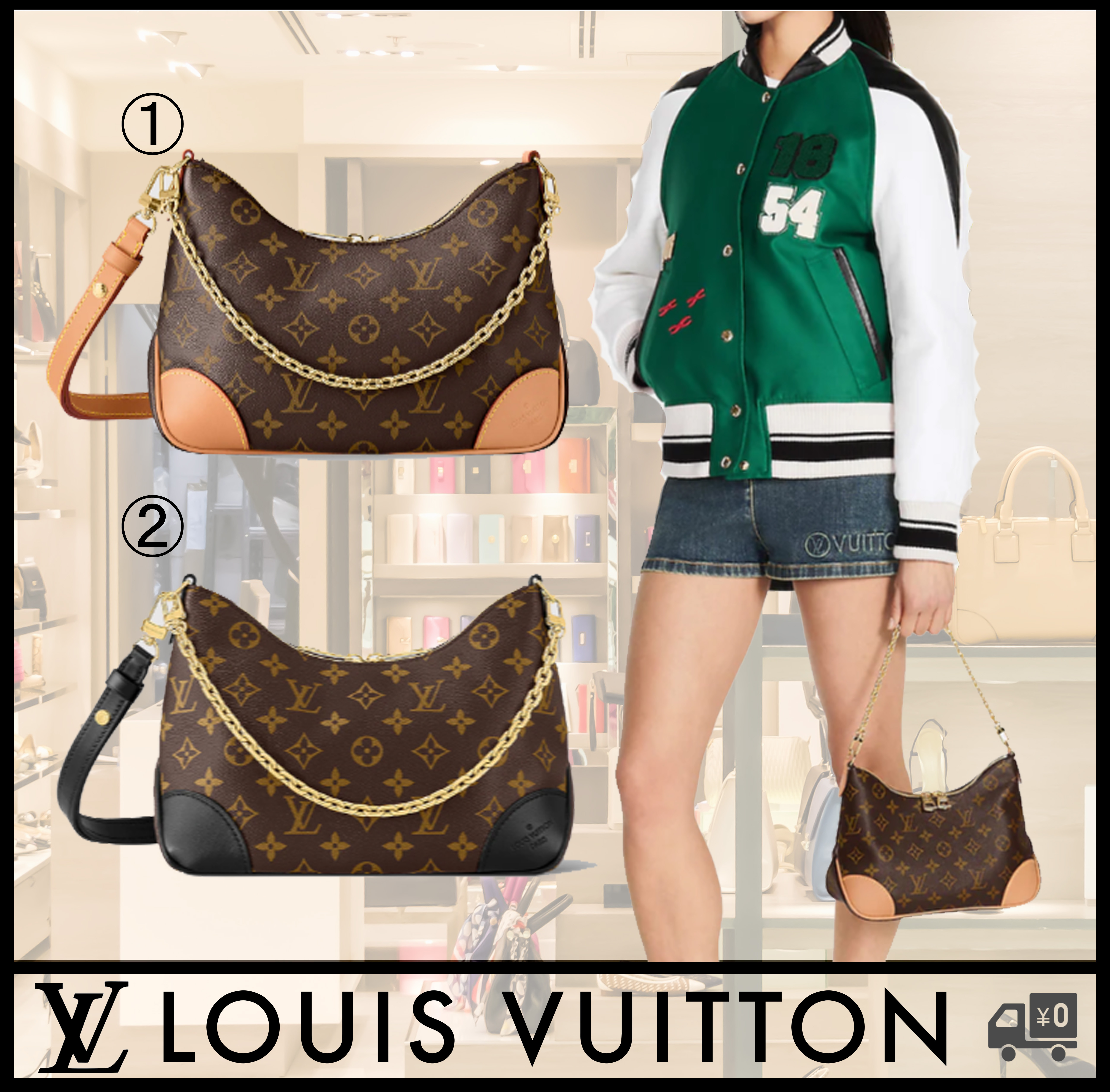 【SALE】LOUIS VUITTON/BOULOGNE BAGブーローニュ NM/モノグラム