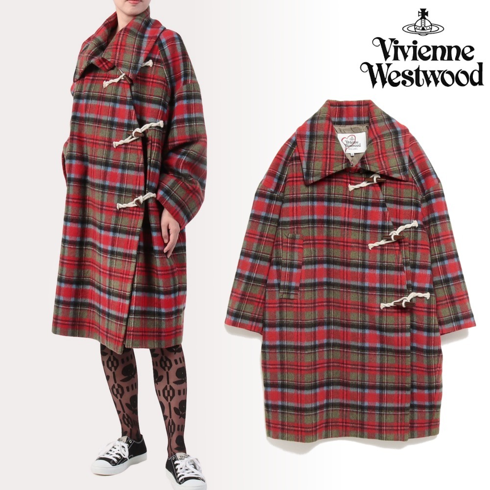 Vivienne Westwood☆TARTAN CHECK オーバー ダッフルコート (Vivienne