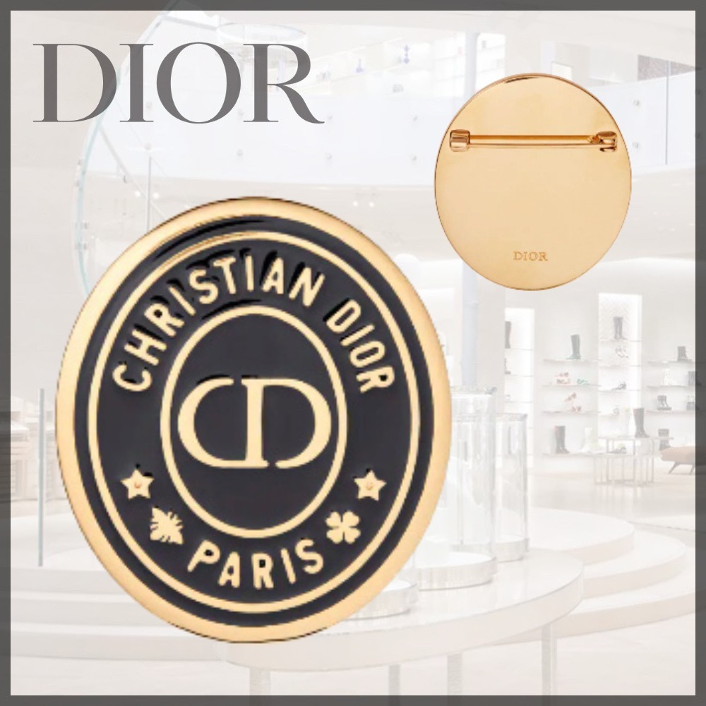 日本ショップ ディオール 【お洒落のアクセントに】 DIOR ブローチ CD ...