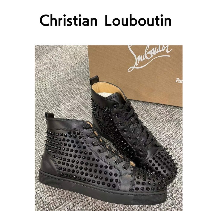☆CHRISTIAN LOUBOUTIN☆ Louis Spikes スニーカー - cert ...