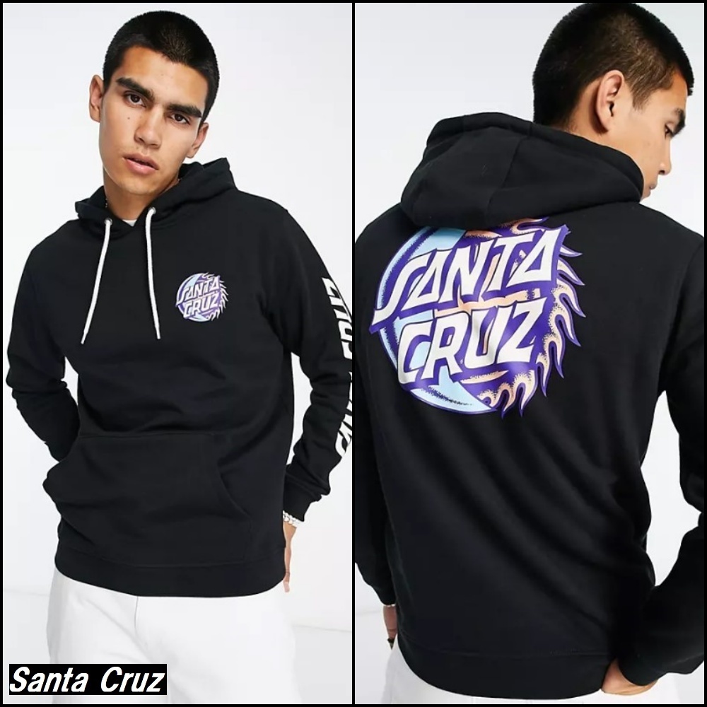 【SANTA CRUZ】eclispe dot hoodie バック ロゴ パーカー ♪