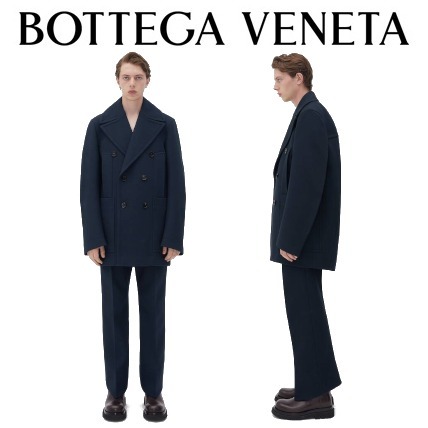 ✨販売新販売✨ ボッテガヴェネタ 袖カーブシルエット ウールコート