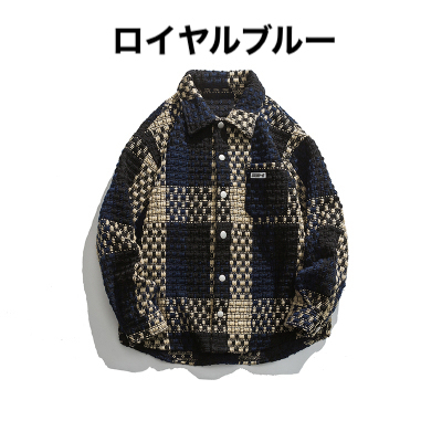 全2色 ツイード シャツ ジャケット ユニセックス 着回し 韓国 org.jpg