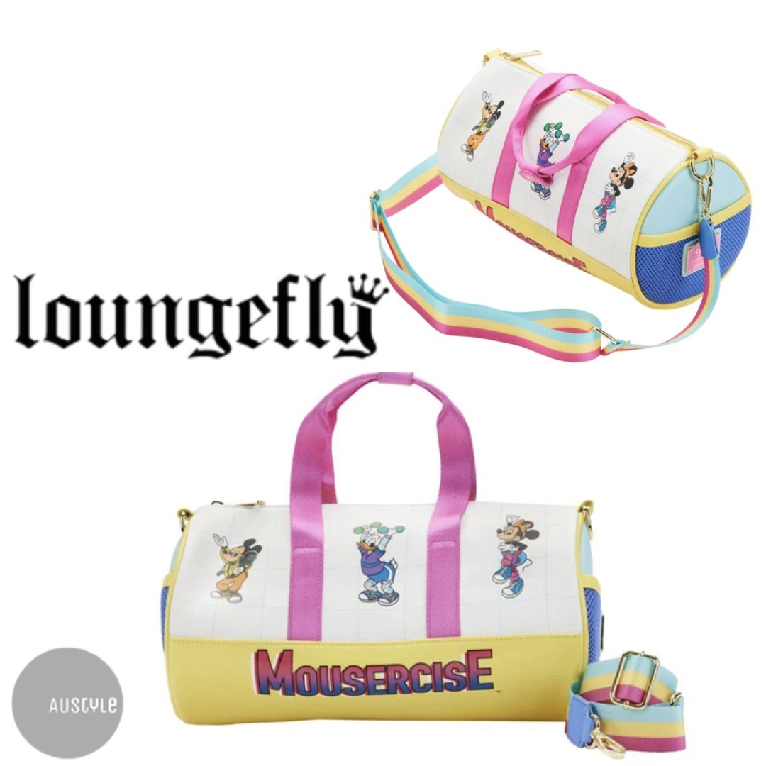 ■Loungefly■Disney - レトロミッキーボストンバッグ■