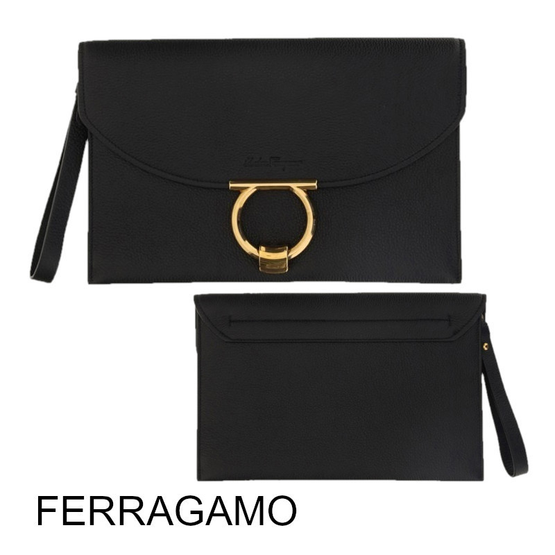 FERRAGAMO GANCINI クラッチバッグ FERRAGAMO GANCINI クラッチバッグ