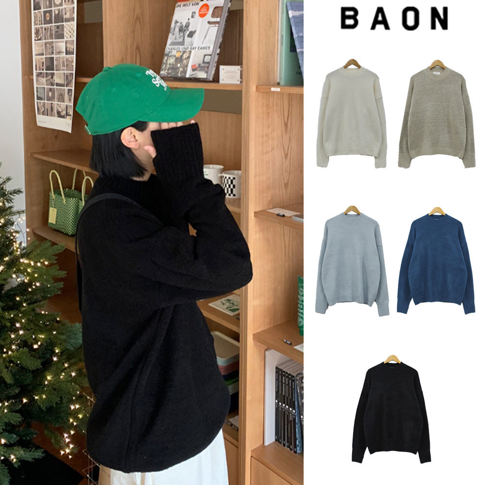 【BAON】[unisex] Enon Warmer Angora Knit