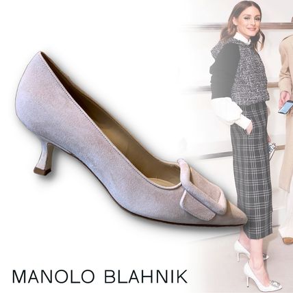 スエード Manolo Blahnik(マノロブラニク) パンプス(レディース ...
