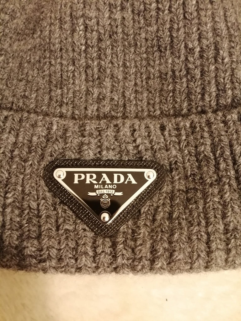 PRADA新作【UMD489_3IM WOOL & CASHMERE KNIT BEANIE】 (PRADA