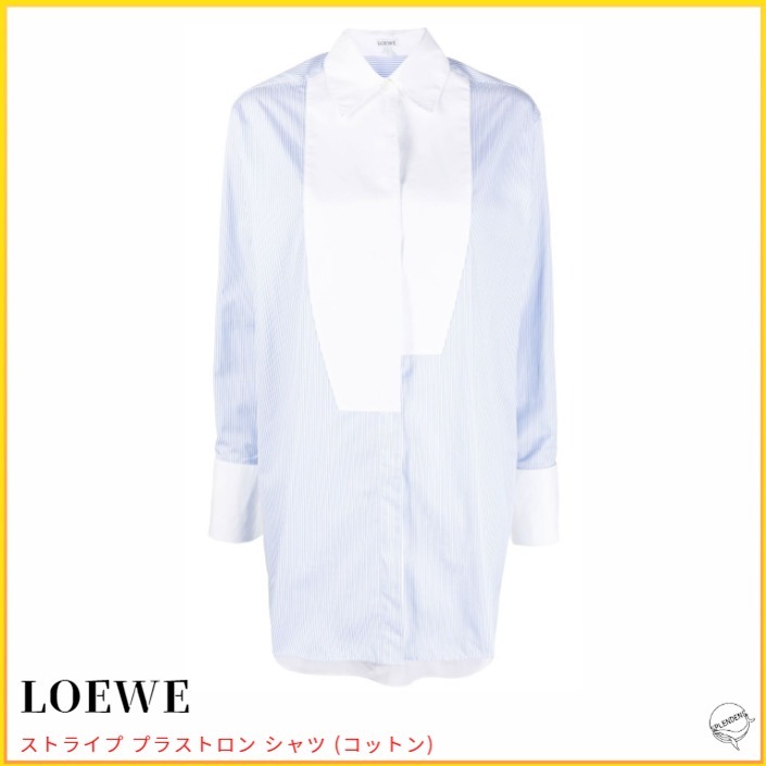 ロエベ LOEWE ストライププラストロンシャツ-