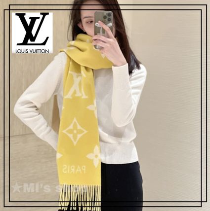 イエロー(黄色)系 Louis Vuitton x マフラー・ストール(レディース