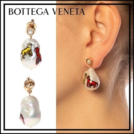 パール ピアス ホワイト(白)系 BOTTEGA VENETA(ボッテガヴェネタ ...