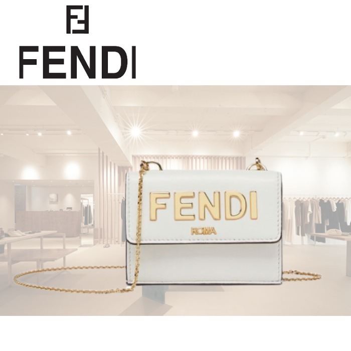 FENDI】フェンディ ローマ ウォレット ホワイト レザー - iconstyle.al
