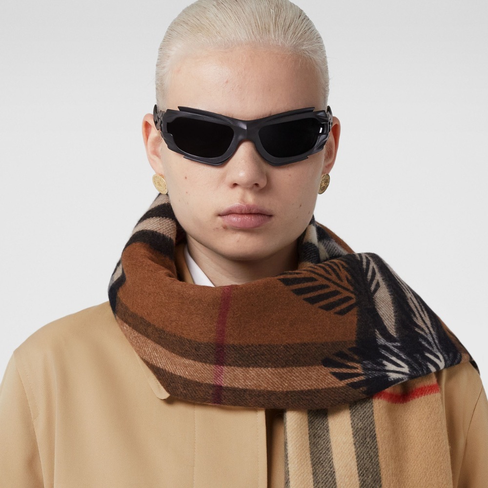 Burberry★モンタージュ カシミア ジャカードスカーフ