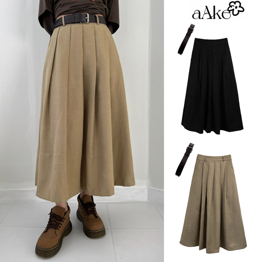 【AAKE】[BELT SET] KAY PLEATS SK