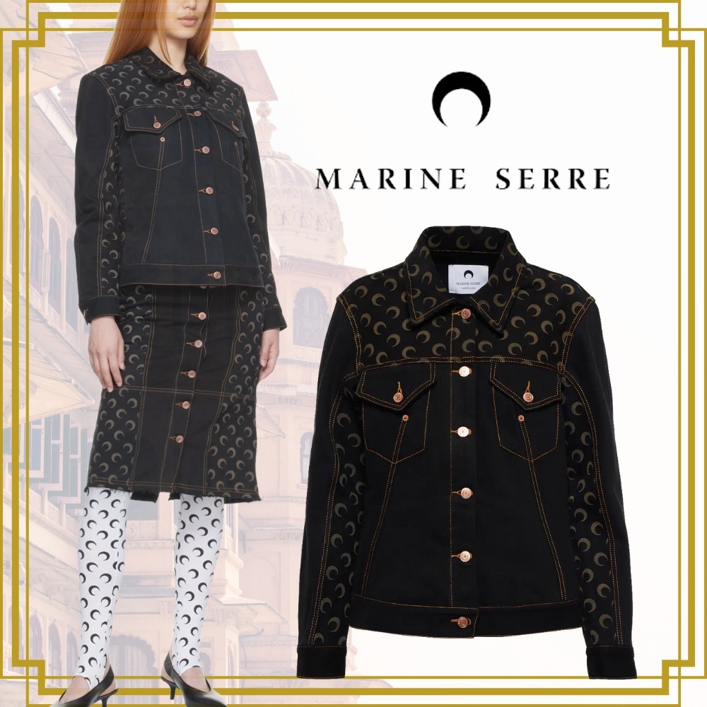 ◆関税込◆ Marine Serre ムーン デニム ジャケット