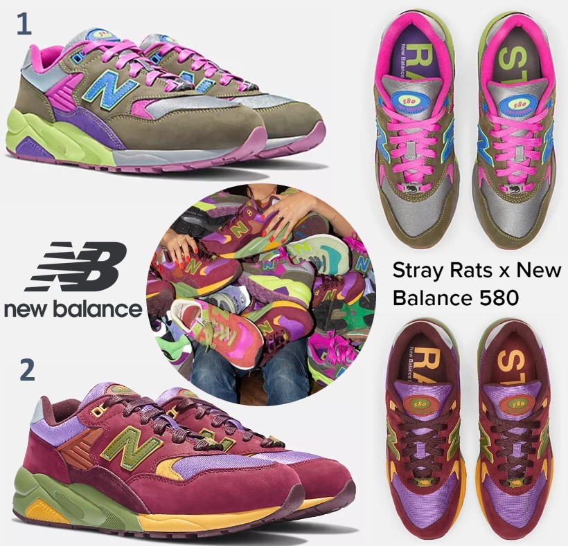 コラボ！送料&関税込 Stray Rats x New Balance 580 選べる２色