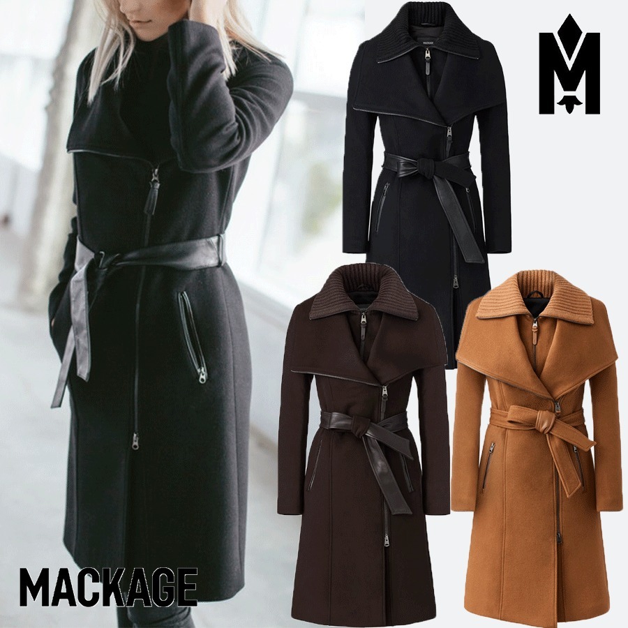 Mackage＊NORI 2-in-1 wool coat with sash＊ウールコート