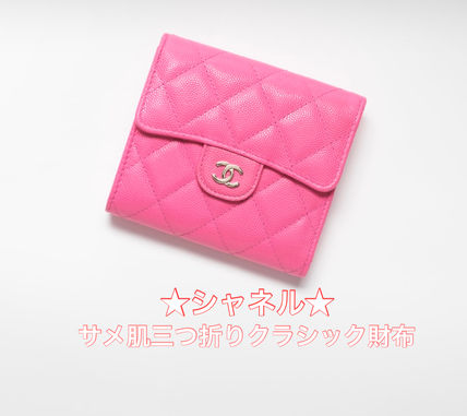 三つ折り,財布 ピンク系 CHANEL(シャネル) 財布・小物(レディース ...