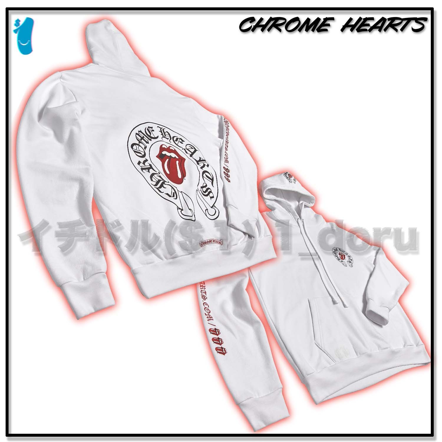 +CHROME HEARTS+ The Rolling Stones フーディー パーカー