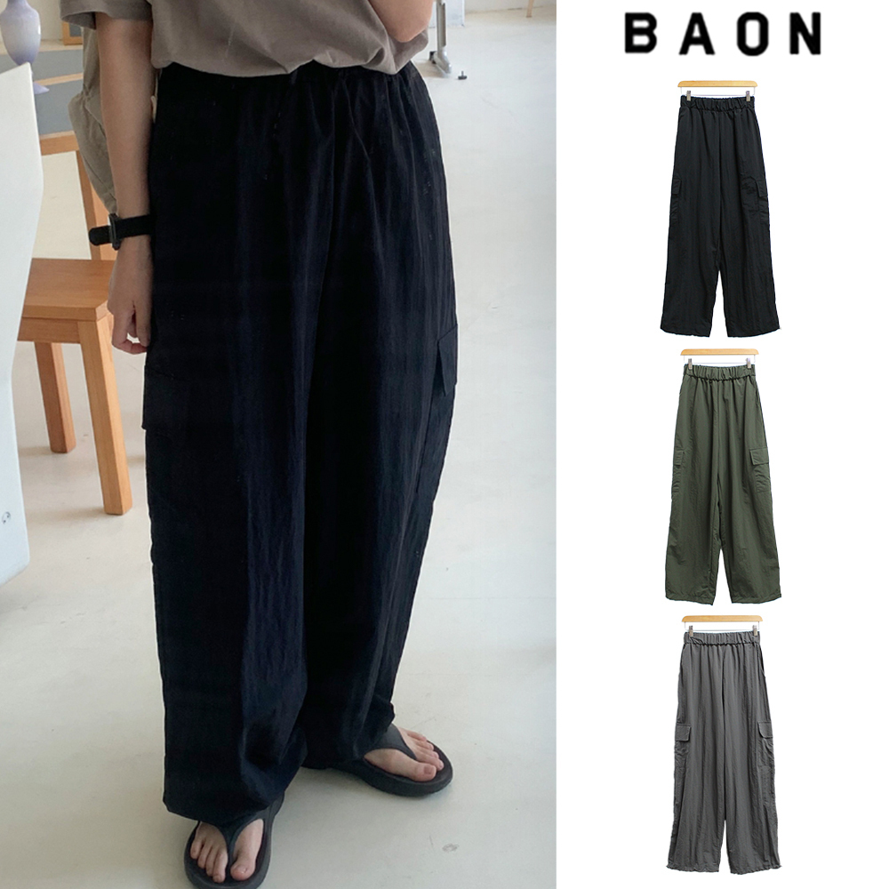【BAON】[unisex] Comit String Cargo Pants