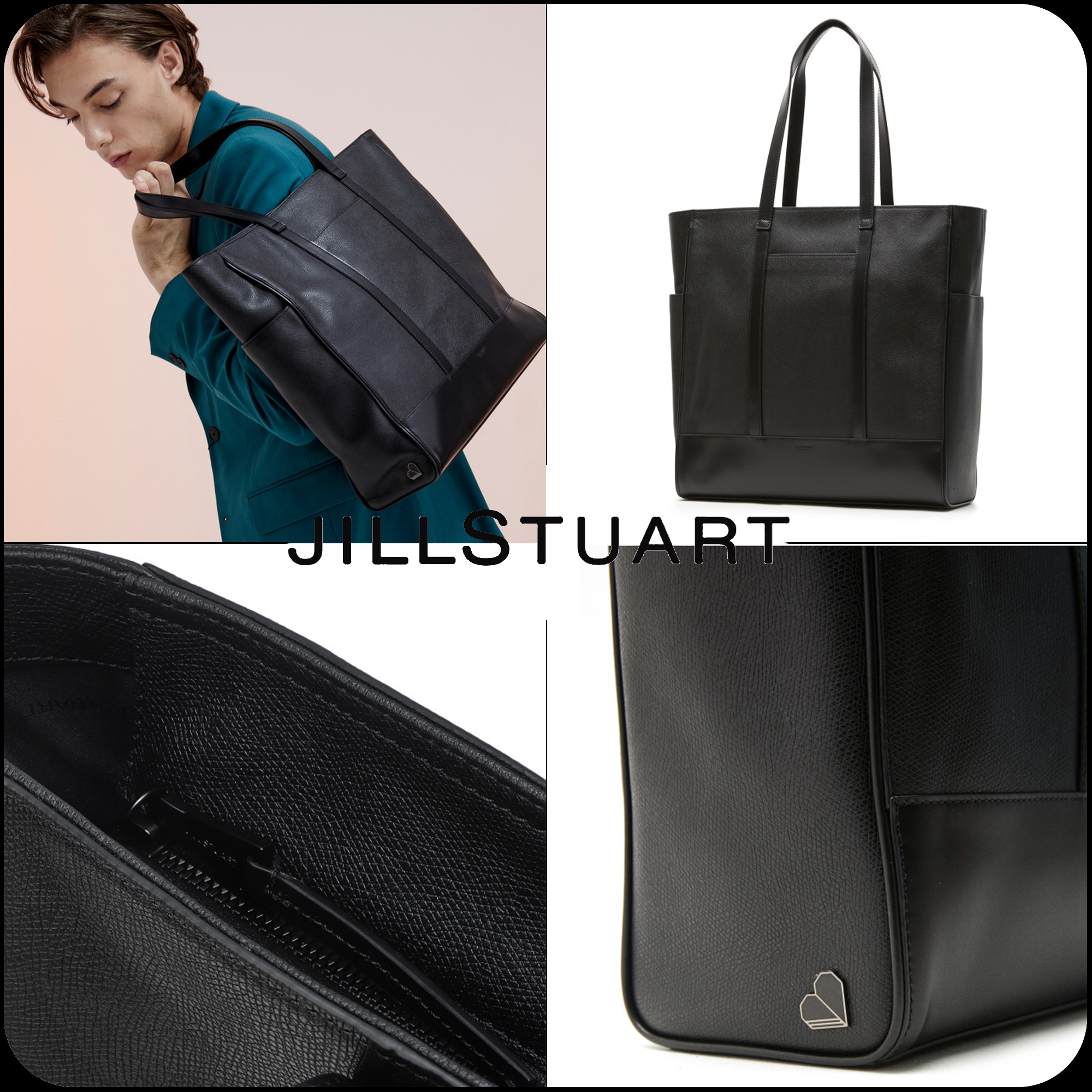 JILLSTUART]☆HEART LEATHER TOTE BAG