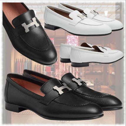 モカシン パリ HERMES(エルメス) ローファー・オックスフォード ...