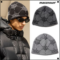 MASSNOUN(マスノウン) ニットキャップ・ビーニー MASSNOUNのTHORN JACQUARD BEANIE 全3色