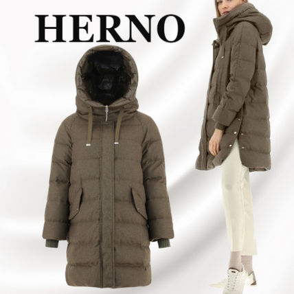 カシミヤ HERNO x ダウンジャケット・コート(レディース) - 海外通販の