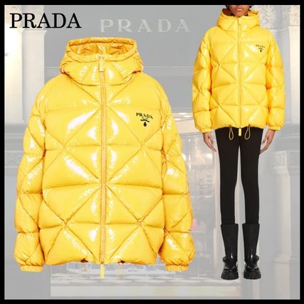 イエロー(黄色)系 PRADA(プラダ) ダウンジャケット・コート ...