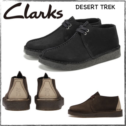 Clarks Desert Trek 2022-23FW Suede Street Style Plain Shoes