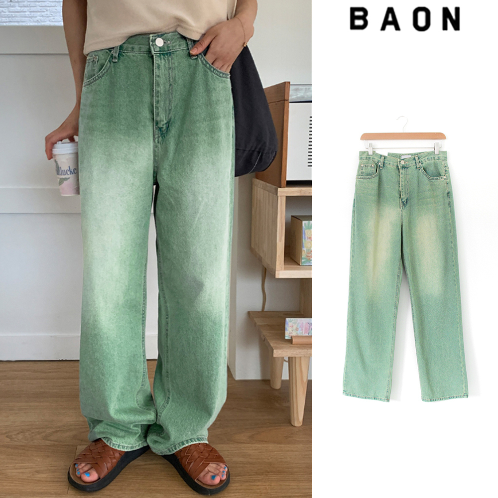 【BAON】Poku washed denim pants